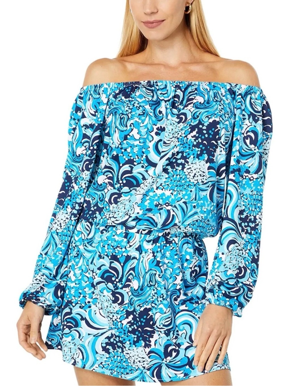 Lilly Pulitzer Lana Mermazing Romper Skort Women’s Size XL Resort Wear Beach